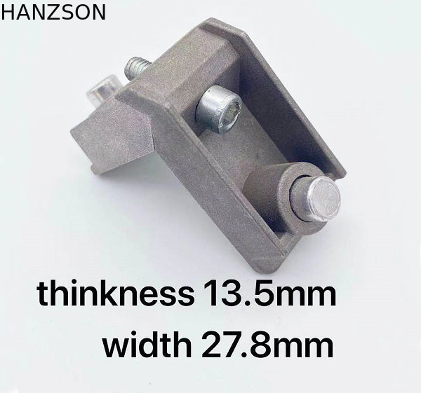Die Cast window Aluminium Sambungan Sudut Profil 13.5mm Thinkness 27.8mm Width