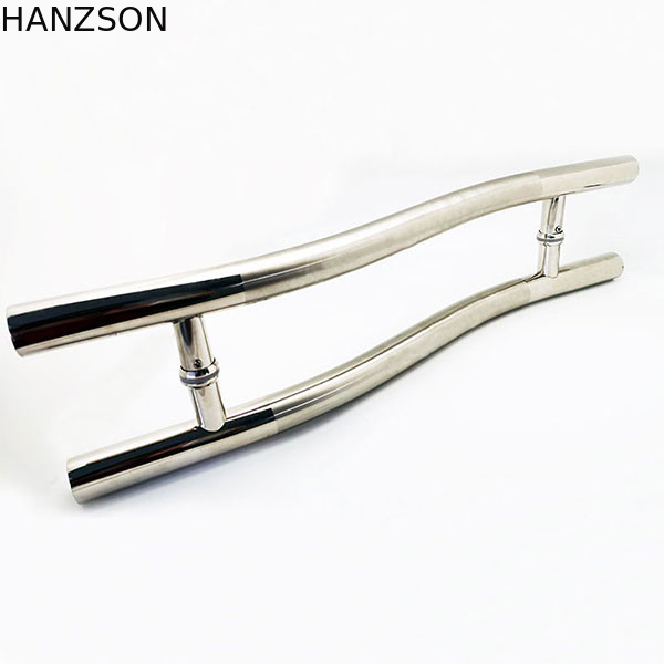 SS201 Menangani Untuk Pintu Kamar Mandi, Pintu Kaca Kamar Mandi Menarik Untuk Kaca 6-12mm