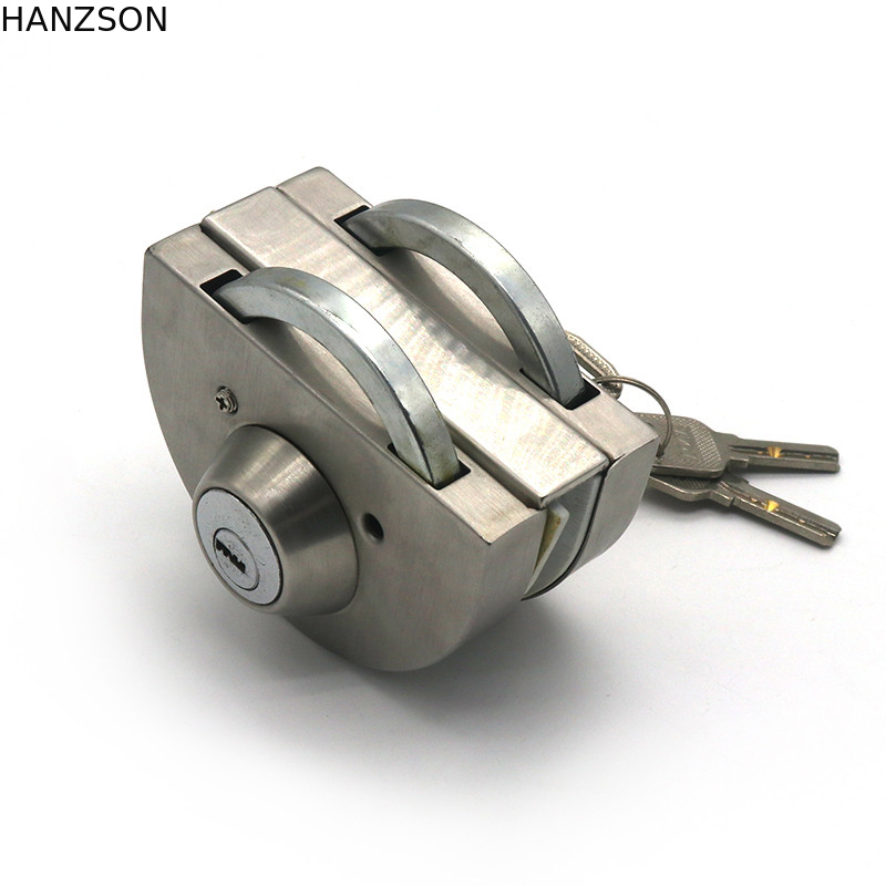 SS304 201 Aksesori Perangkat Keras Pintu Kaca Kunci Pintu Sisi Ganda ODM