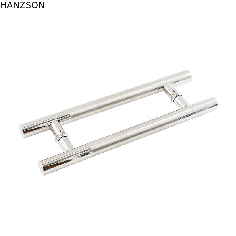 Pegangan Pintu Tarik Stainless Steel Untuk Pintu Kaca Bentuk H 38mm 32mm 25mm Dia
