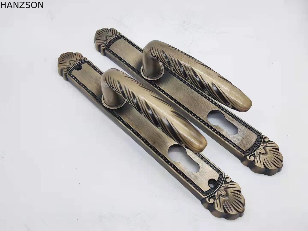 Zinc Alloy Sliding Door Pull Handles Untuk Villa Dekoratif Anti Pencurian
