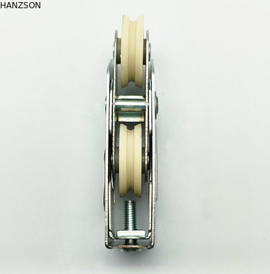 Plastik Pa6 Sliding Window Roller OEM U Groove Matt Finish Style