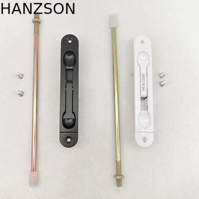 Sliding Aluminium Door Bolt Lock Vertikal Hitam Dan Putih L145mm W230mm