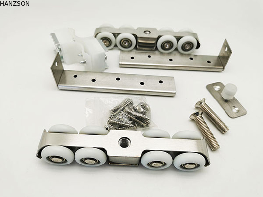 Aksesoris Pintu Geser Kamar Mandi Satin Geser Roller Wheel ODM 120kg Load